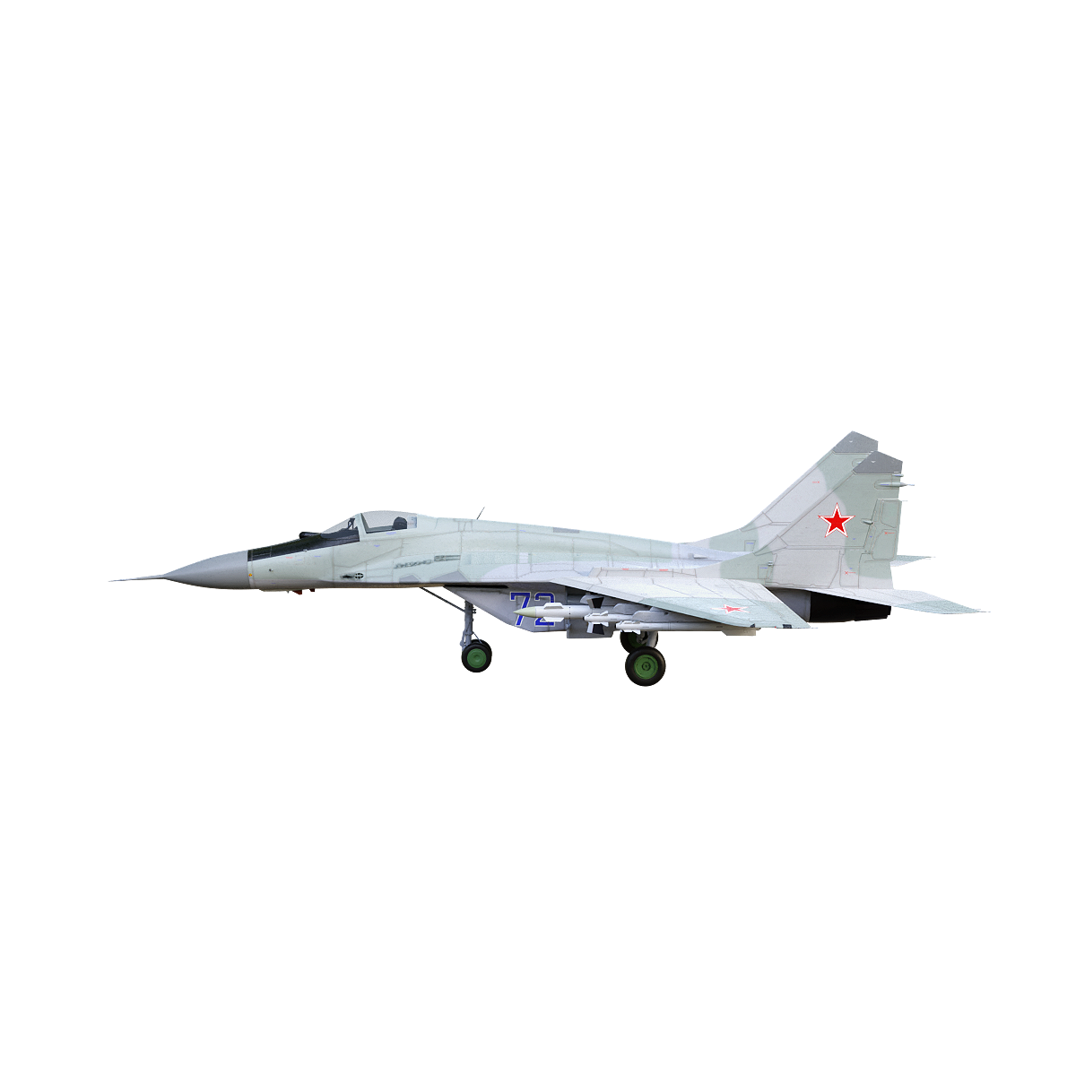Soviet MiG-29 "Fulcrum" fighter (gray-green)