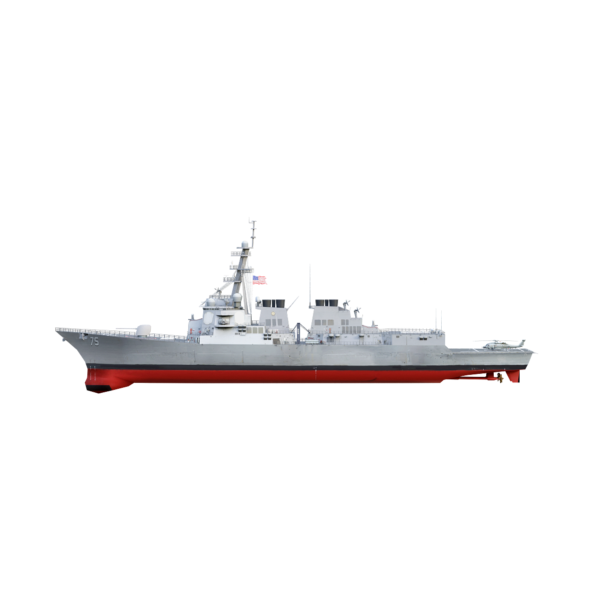 American Arleigh Burke-class missile destroyer