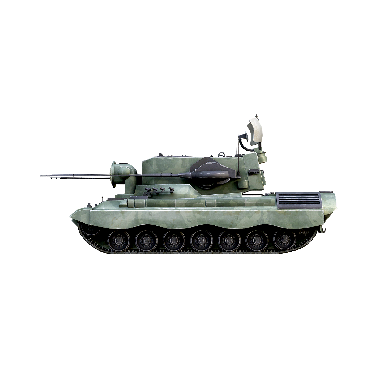 German FlakpanzerGepard anti-aircraft gun