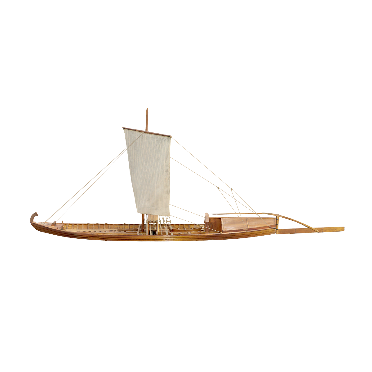 Traditional boats on the Vishwa River in Poland