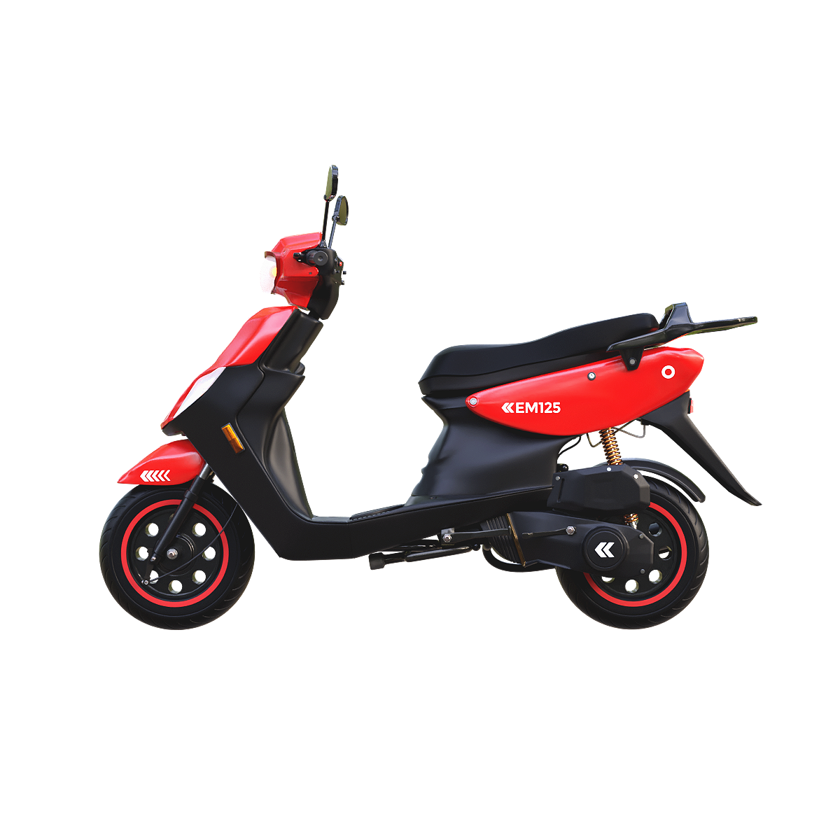 Red 125cc motorcycle