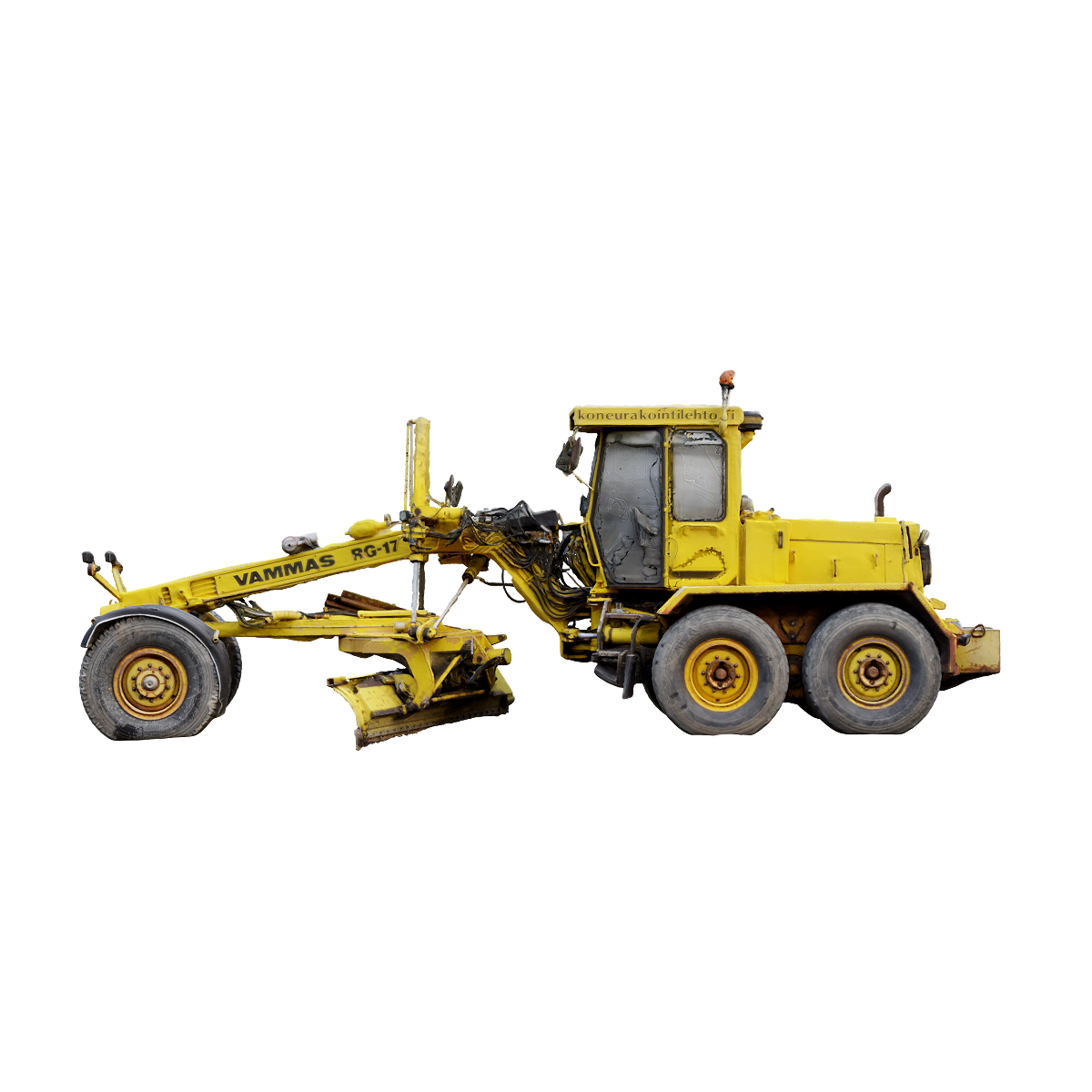 Road grader 3D scanning