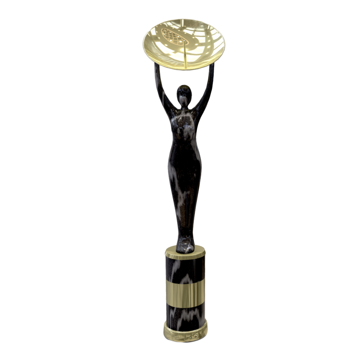 Golden Satellite Award Trophy for American Film and Television
