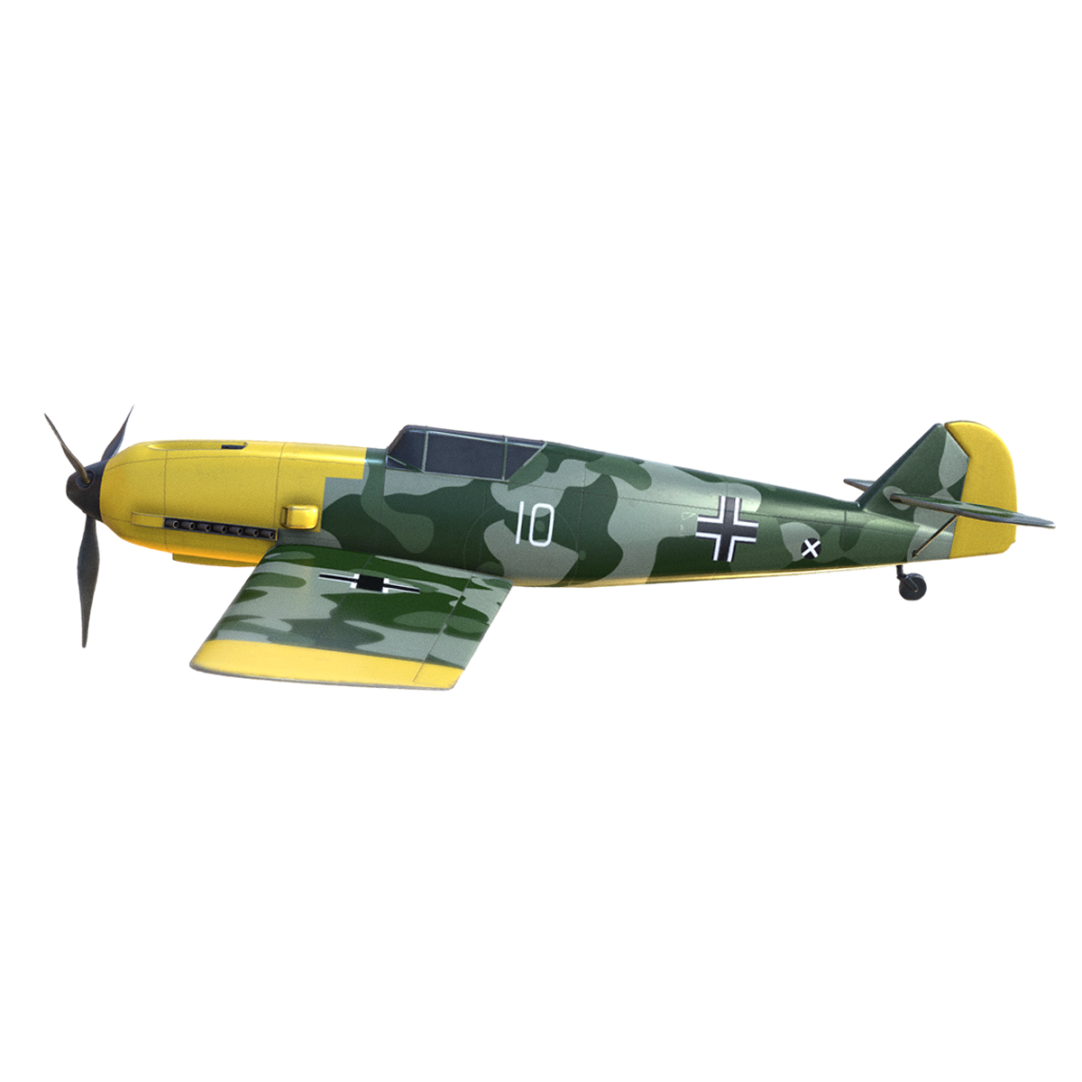 Fighter Bf-109 during World War II
