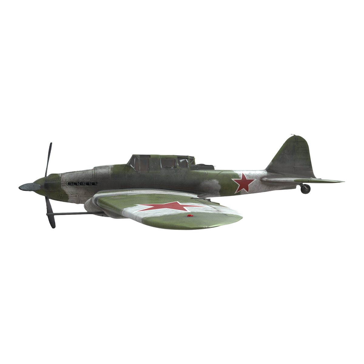 During World War II, the Soviet fighter jet Il-2 attack aircraft