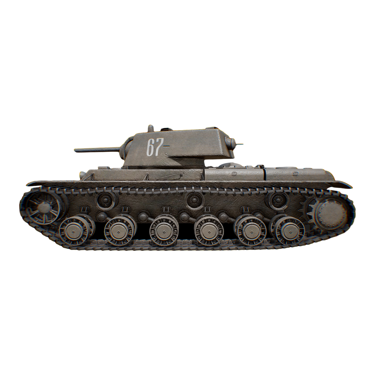 World War II Soviet heavy tank KV-1 heavy tank