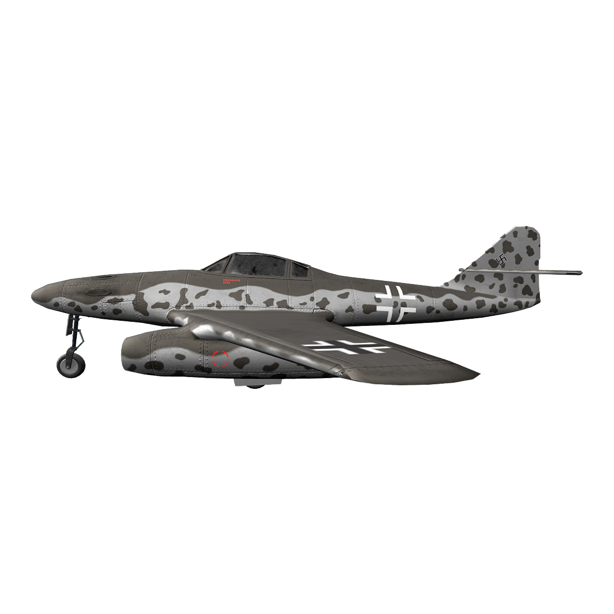 Me-262 fighter jet during World War II