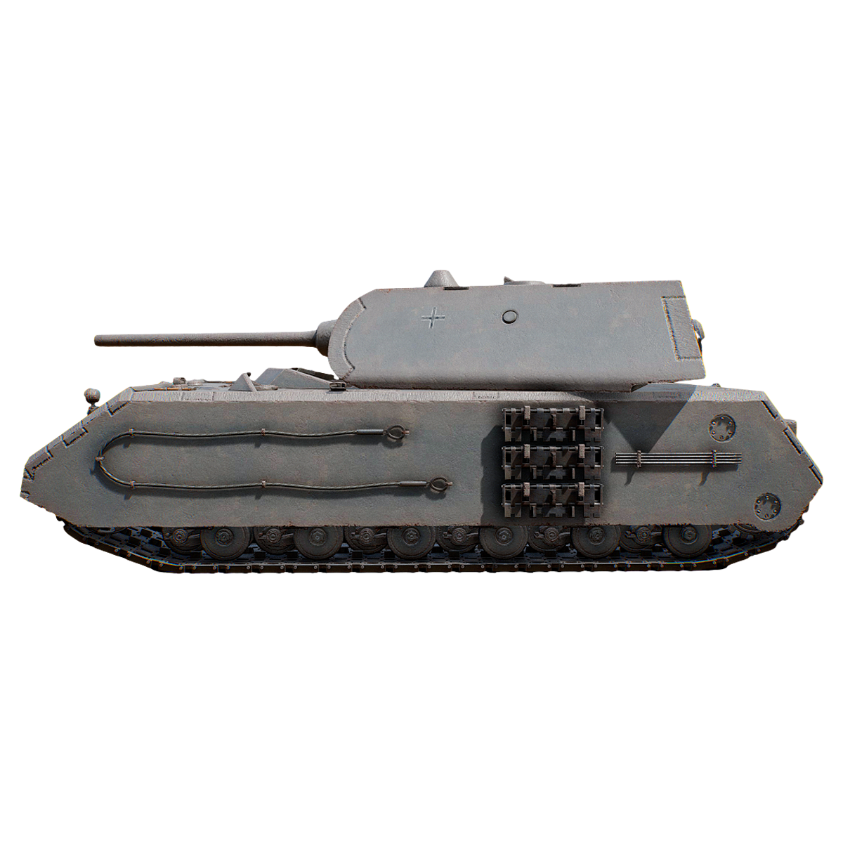 During World War II, the super heavy tank Rat tank