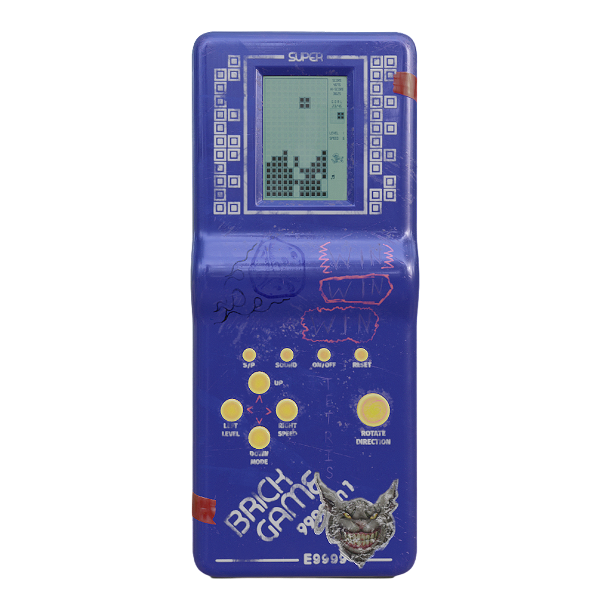 90s handheld game console Tetris machine