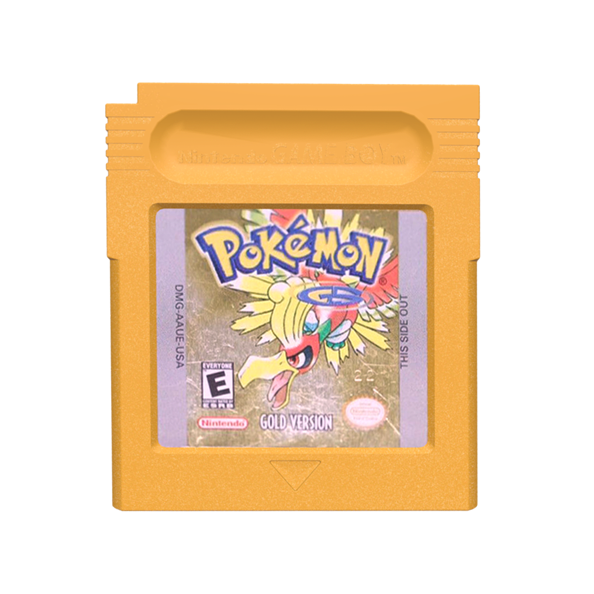 GB game cartridge with Pok é mon Gold