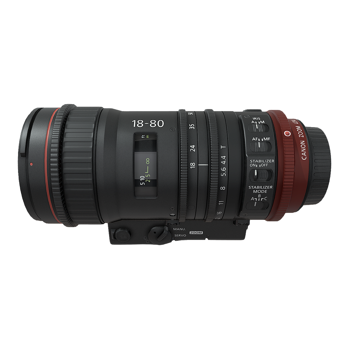 Canon CN-E18-80mm T4.4L IS KAS S electronic zoom lens