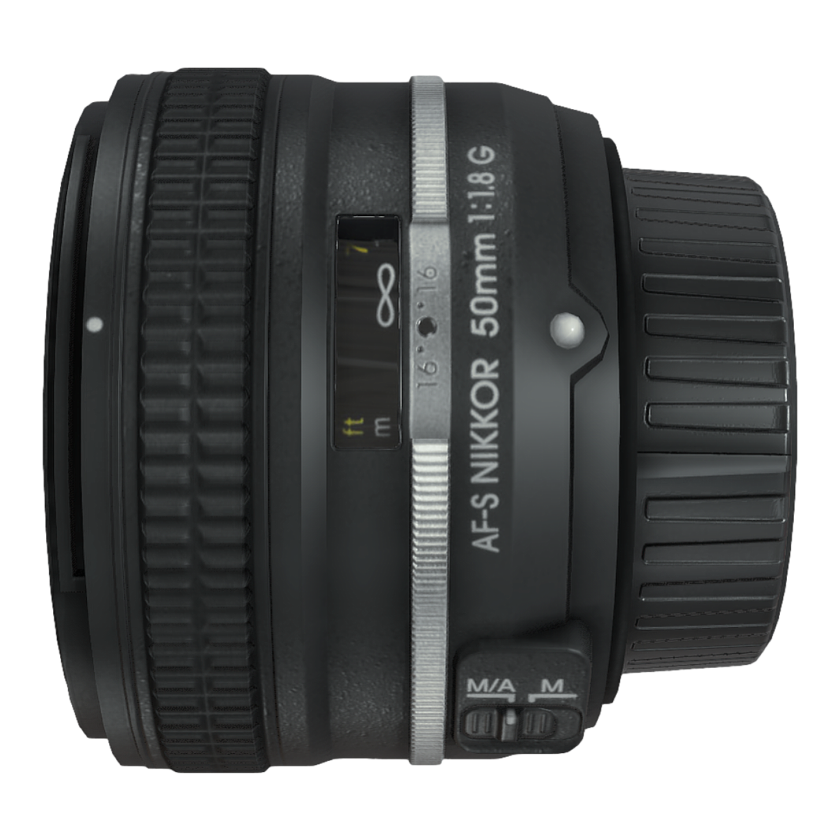 Nikon 50mm f/1.8G fixed focus lens