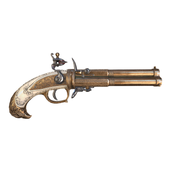 Golden Eagle three barreled flintlock gun