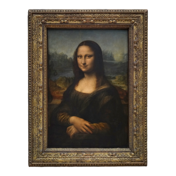 The Mona Lisa created by Leonardo da Vinci