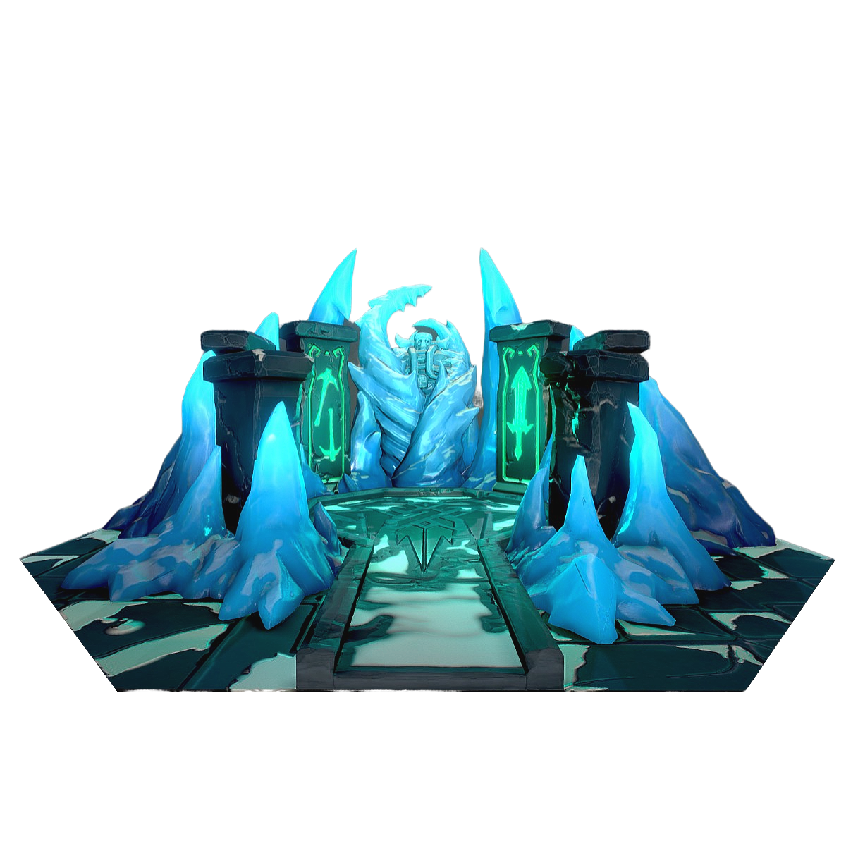 Scene in the game League of Legends: Howling Abyss Blue Square Store