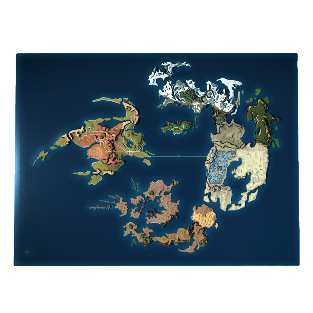 World map in the game Final Fantasy VIII