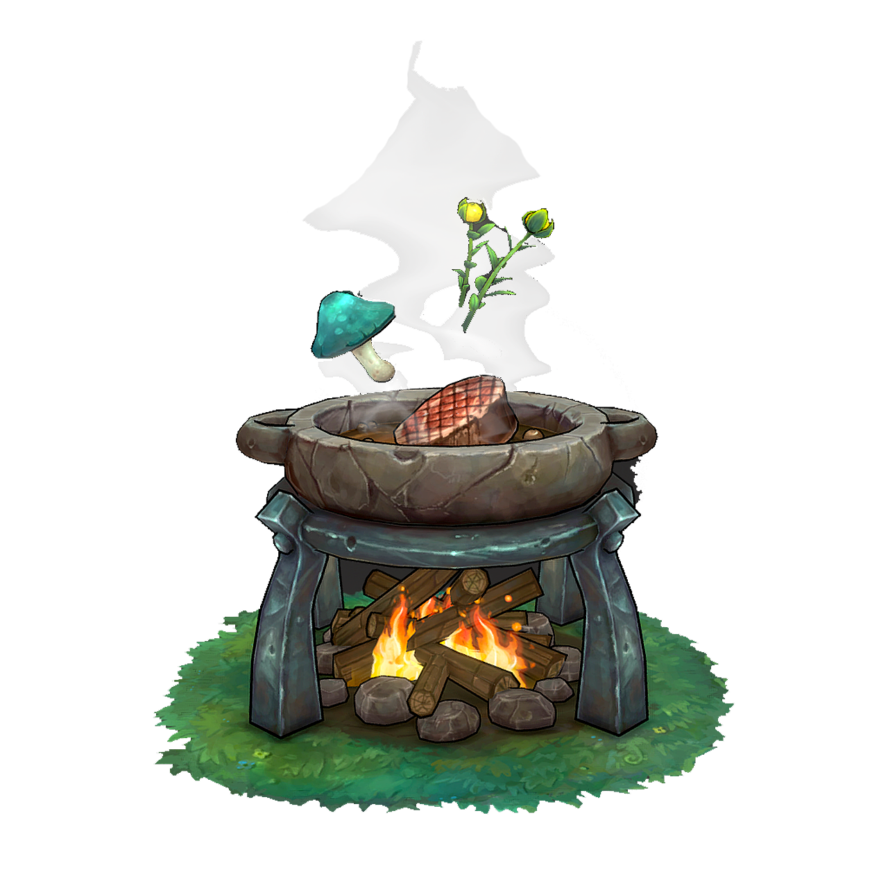 Prop in the game 'Legend of Zelda: Breath of the Wild': Cooking Pot