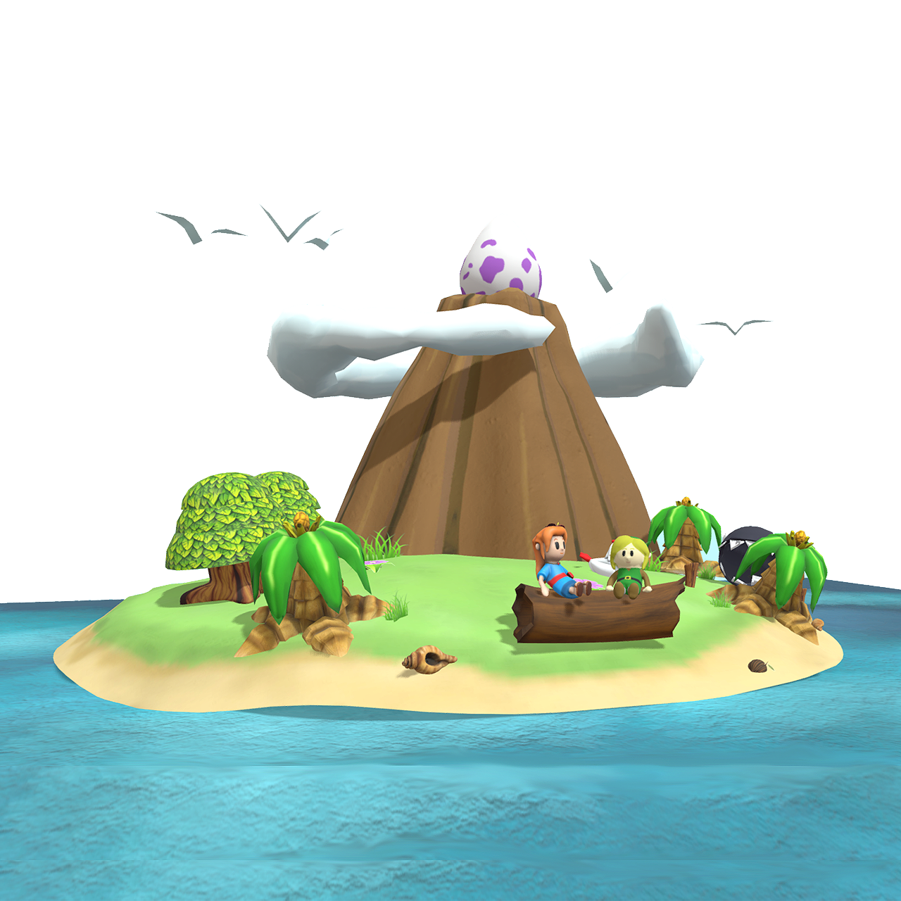 Scenes from the game 'Legend of Zelda: Island of Dreams'