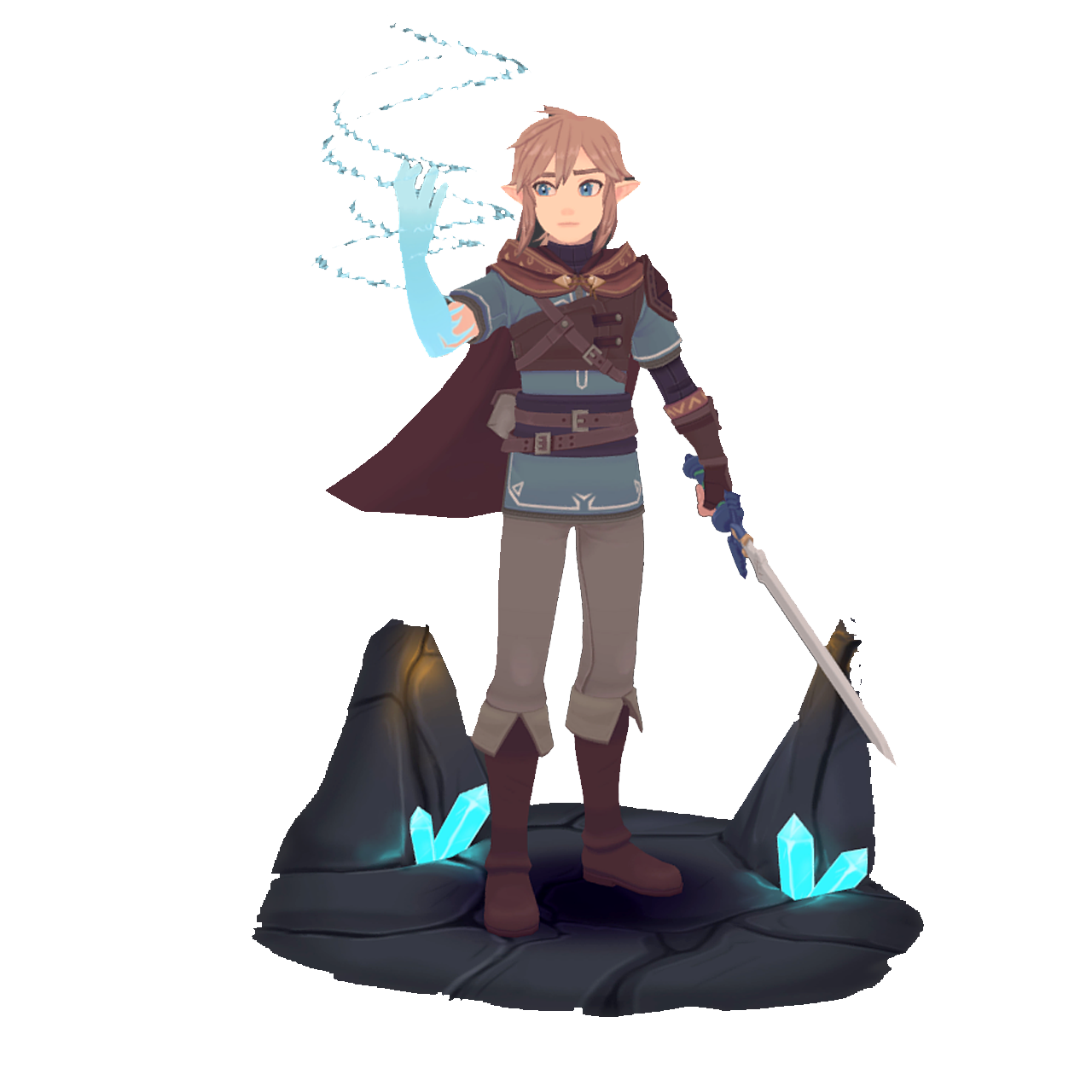 The character in the game "Zelda" series: Link