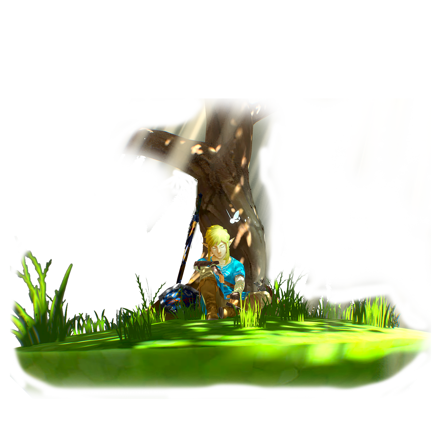 The character in the game "Zelda" series: Link at Rest