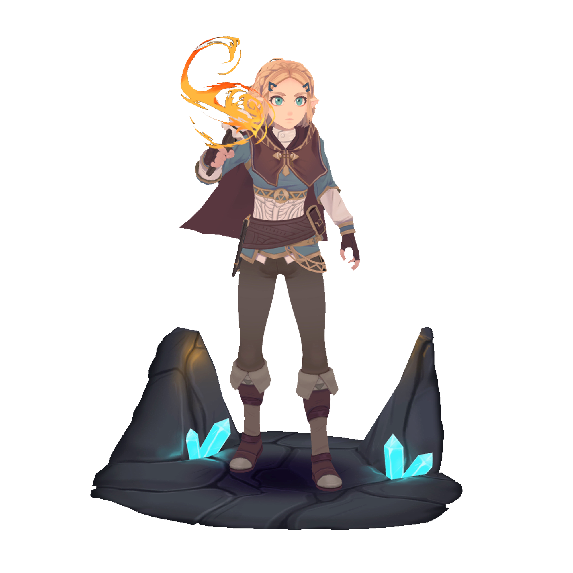 The character in the game "Zelda" series: Princess Zelda