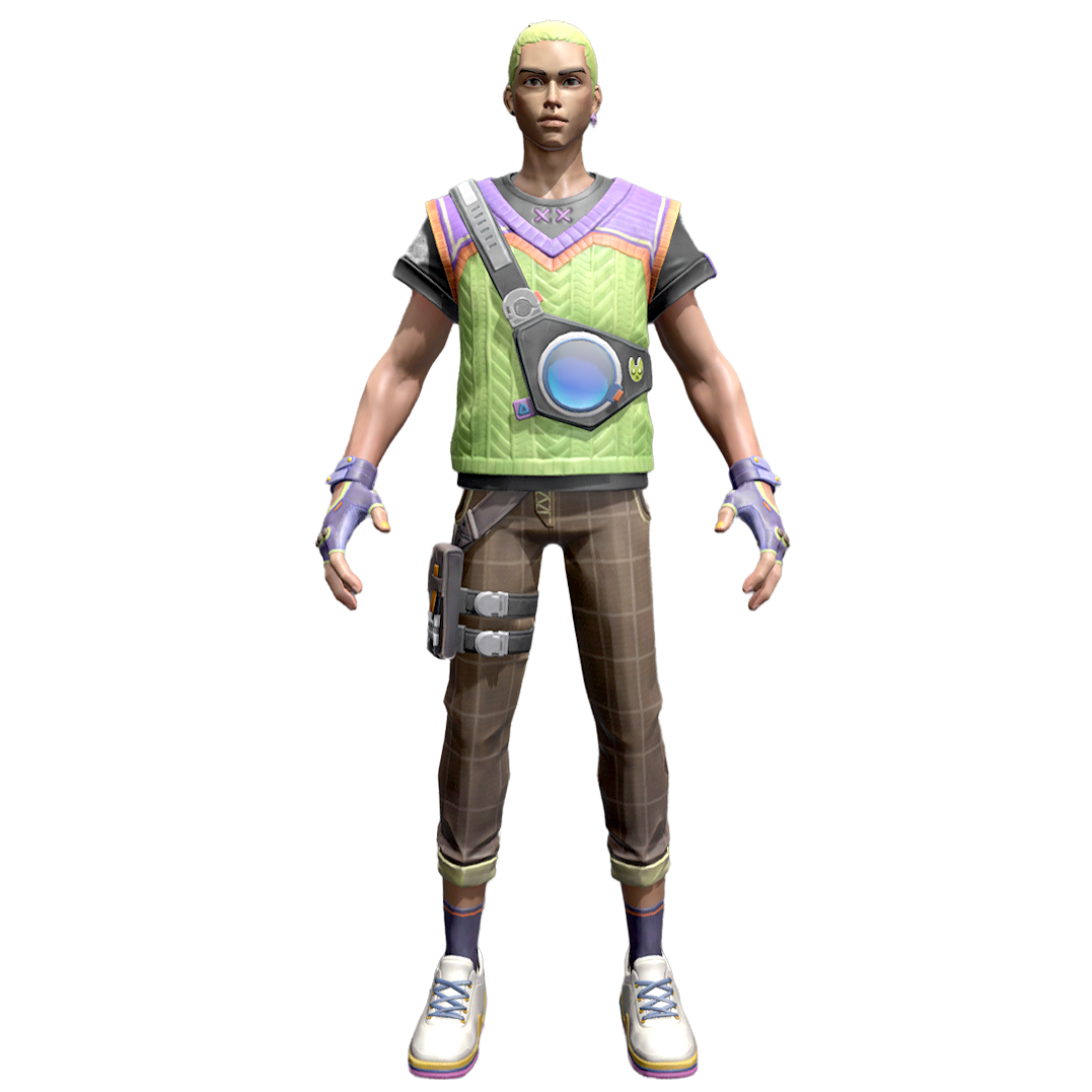 The character in the game 'Valorant': Gekko