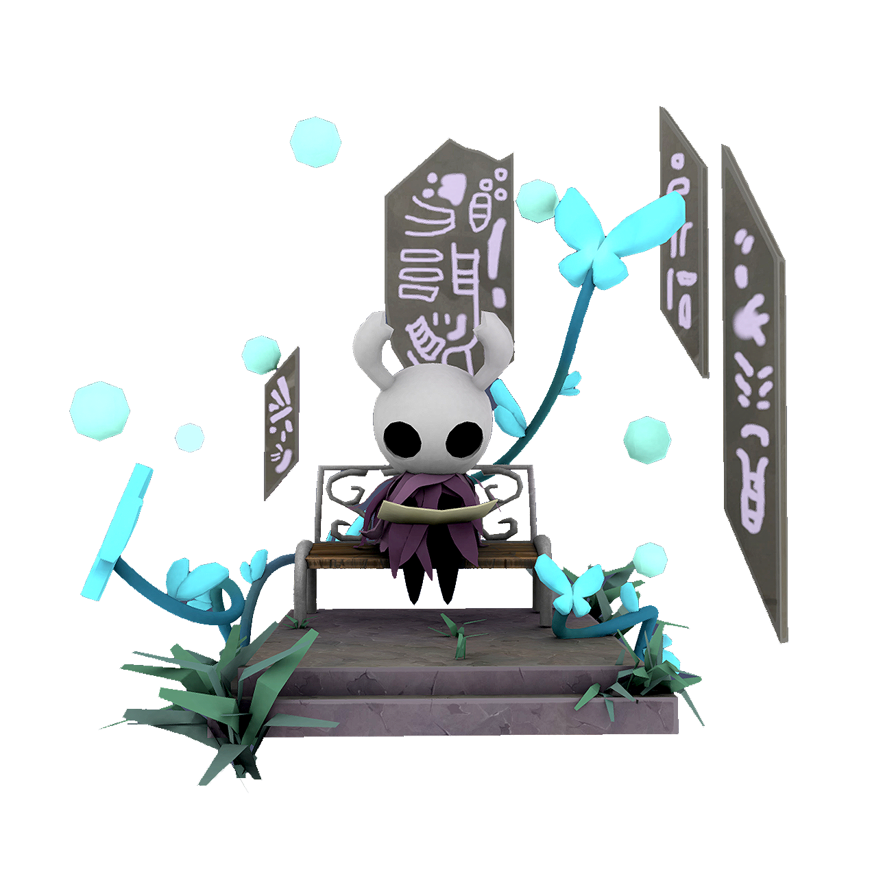 Character in the game "Hollow Knight": The Resting Little Knight