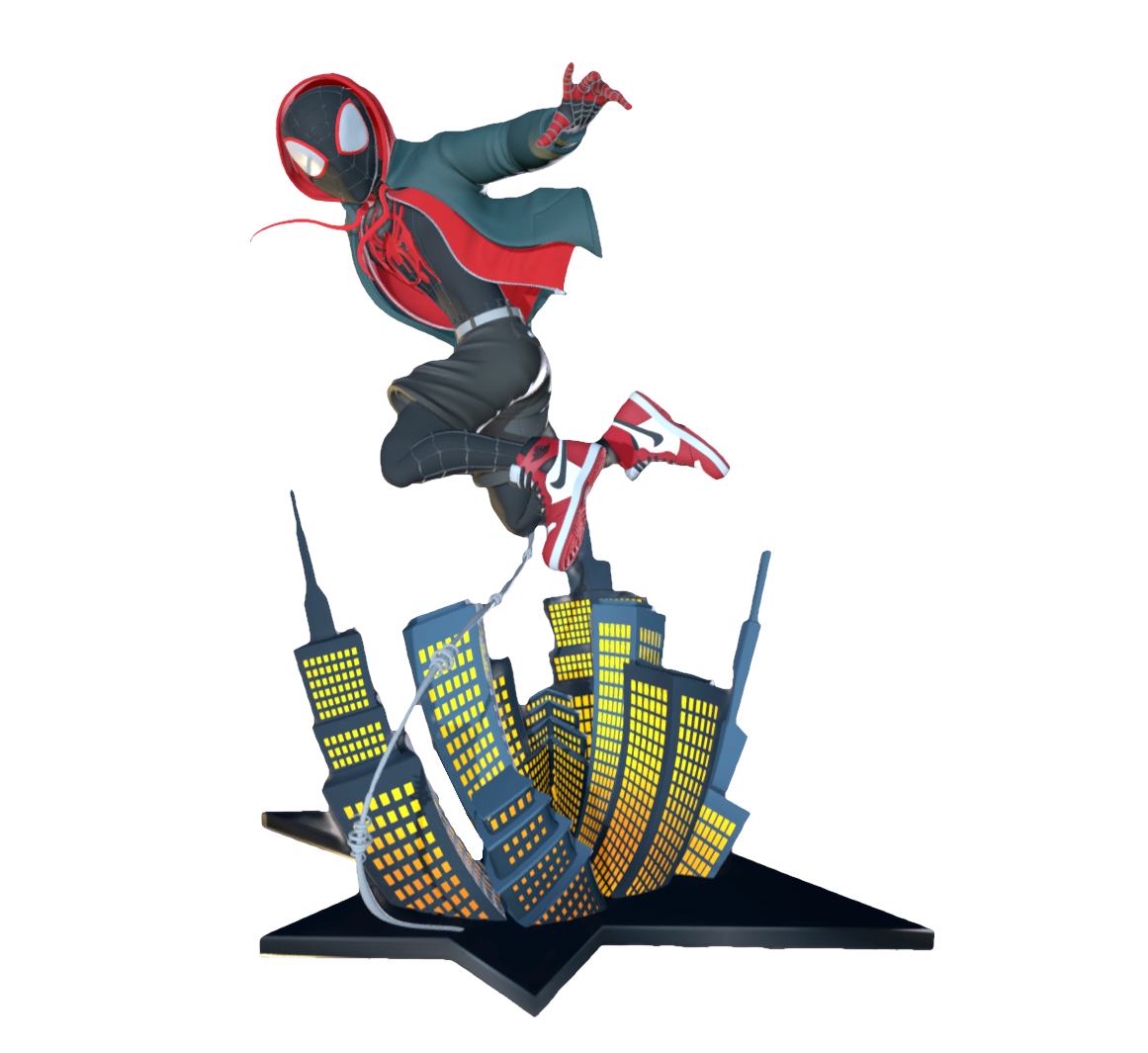 Character in the movie Spider Man: Parallel Universe: Miles Morales