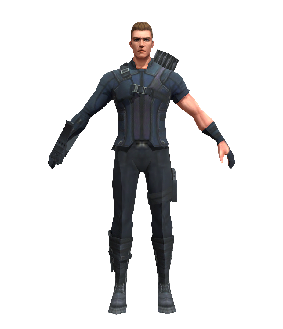 The character in the game "Marvel Avengers: Hawkeye"