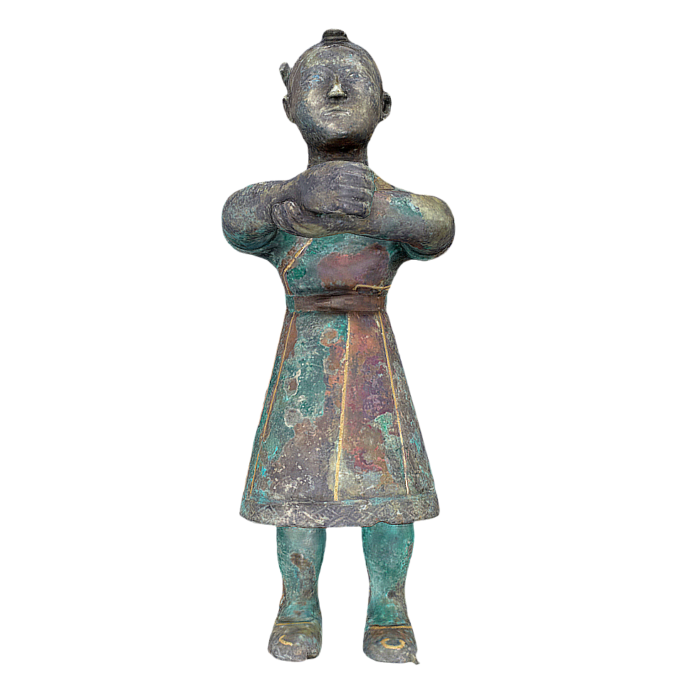 Western Zhou bronze lamp holder