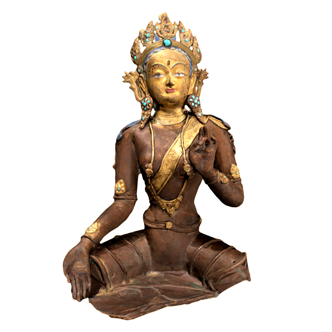 Ming Dynasty Tibetan Green Tara Statue