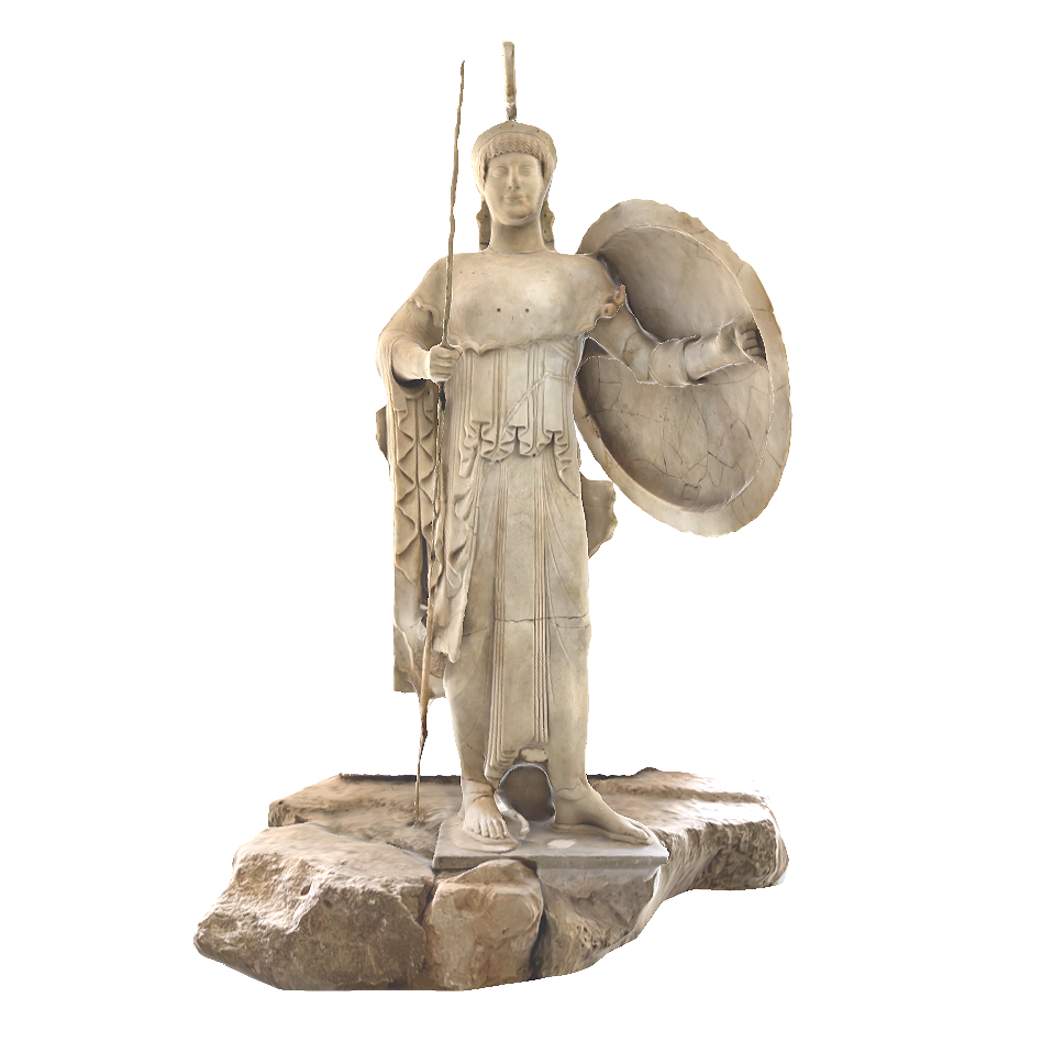 The statue of Afaya on Ejina Island