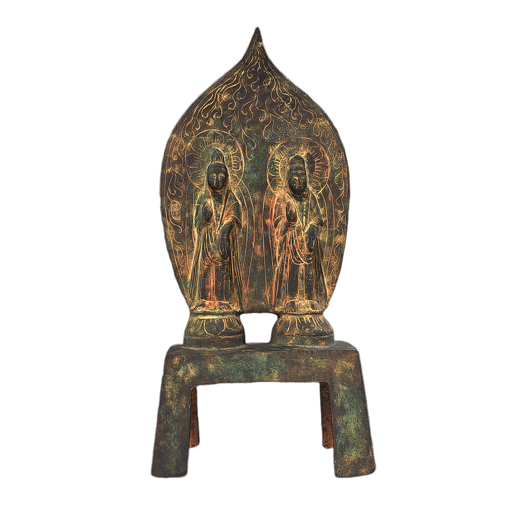 Offering bronze sculptures of Bodhisattvas
