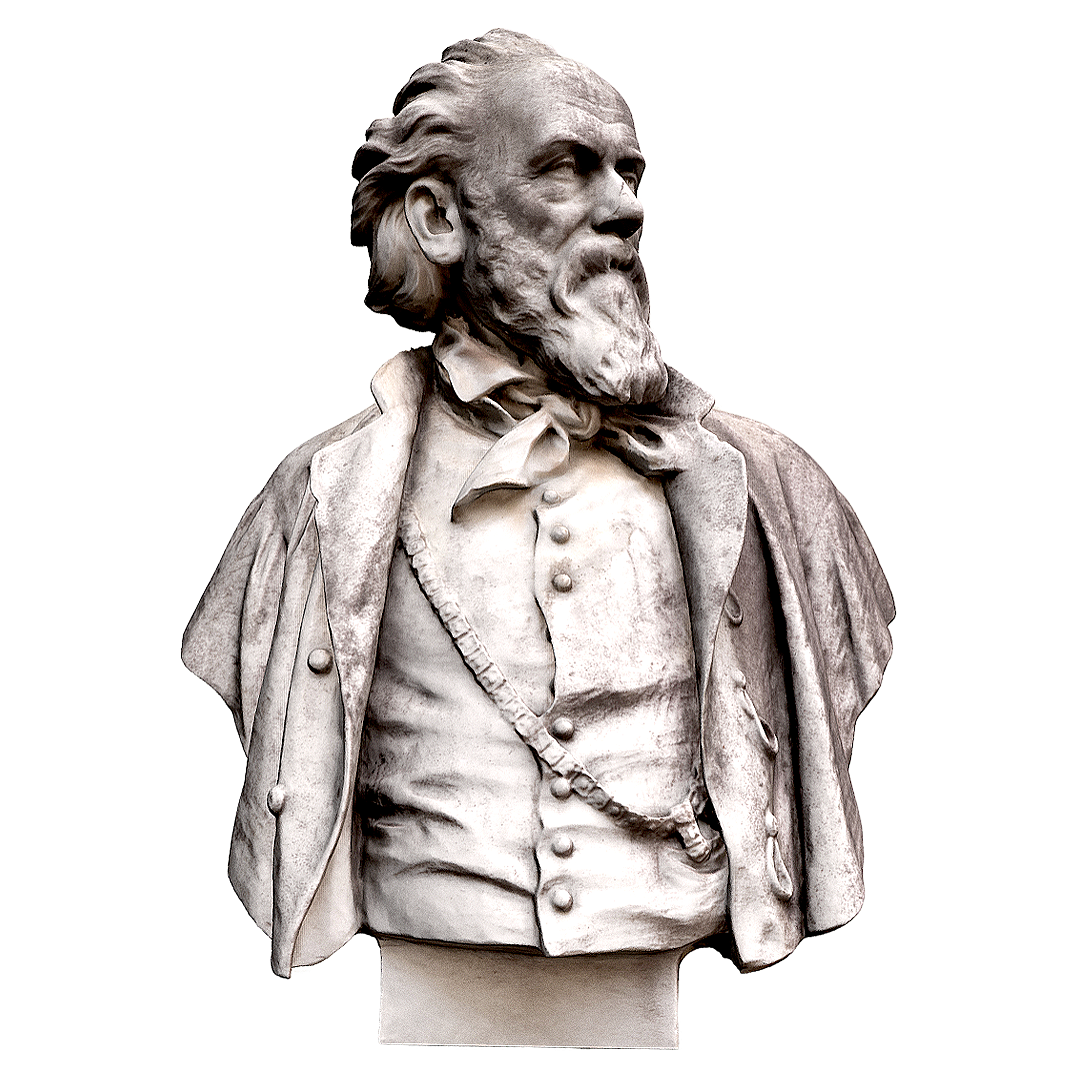 Half body portrait of Friedrich von Amelin