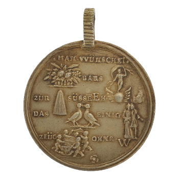 18th Century Gilded Gold and Silver Medal Commemorative Medal