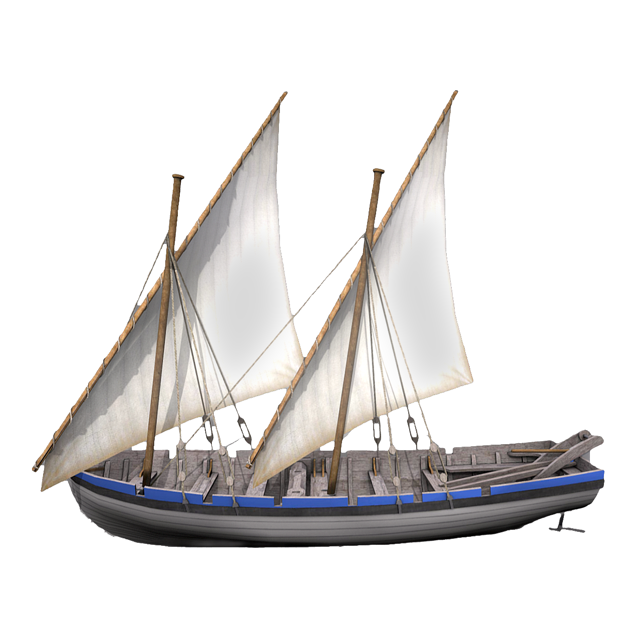 17th century Dutch double sail Bert ship