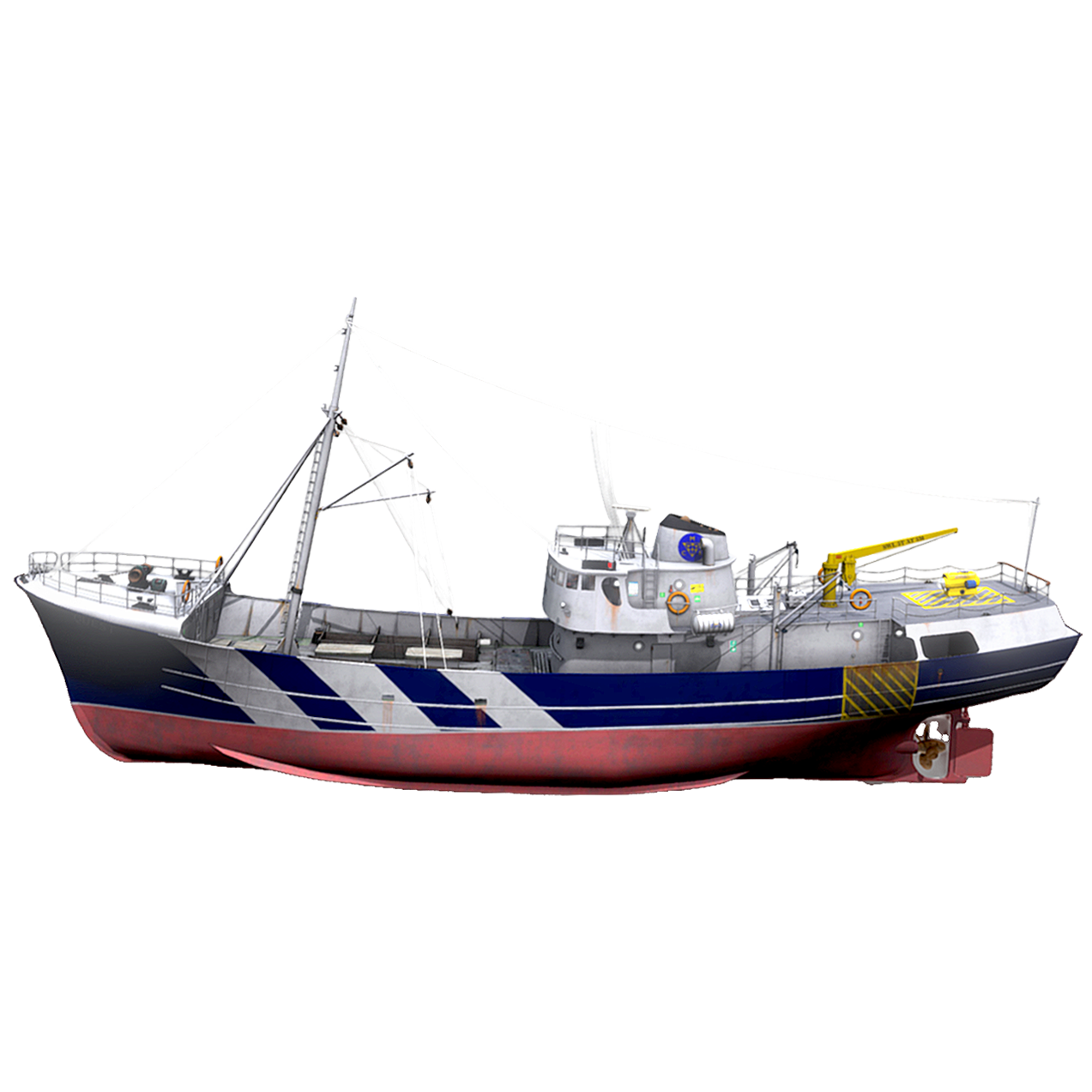 Diesel trawl fishing boat