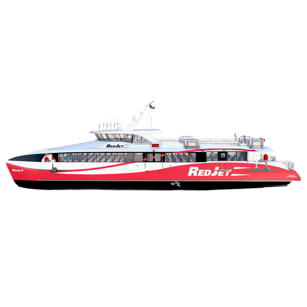 3D model of dual body plating ship