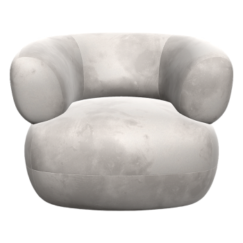 French style minimalist cotton velvet single sofa