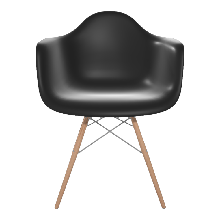 Casual and minimalist black office chair