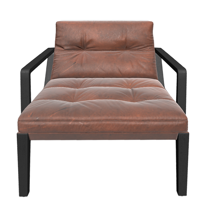 American classic style leather armchair