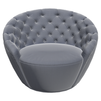 European classic style zipper fabric single sofa