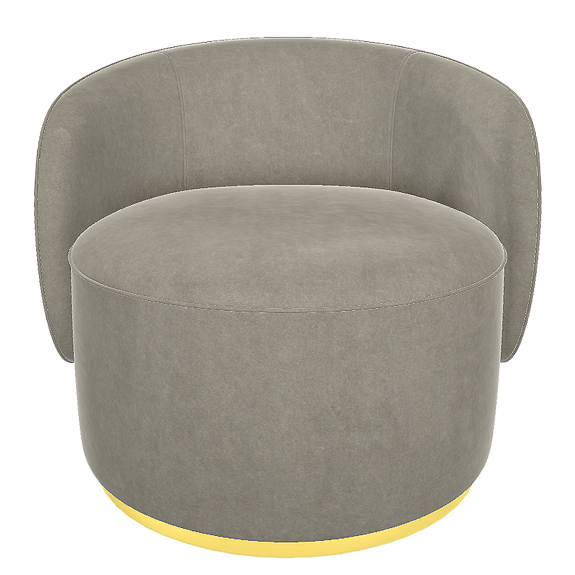 European minimalist style creative design leather round stool