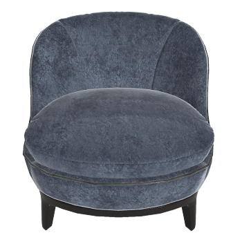 English style light luxury velvet low stool