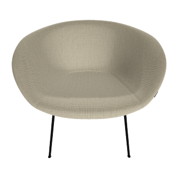 European minimalist style beige fabric chair