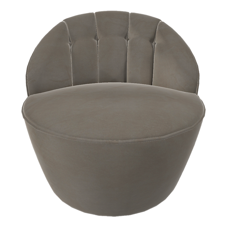 Italian style light luxury style buckle cylindrical chair