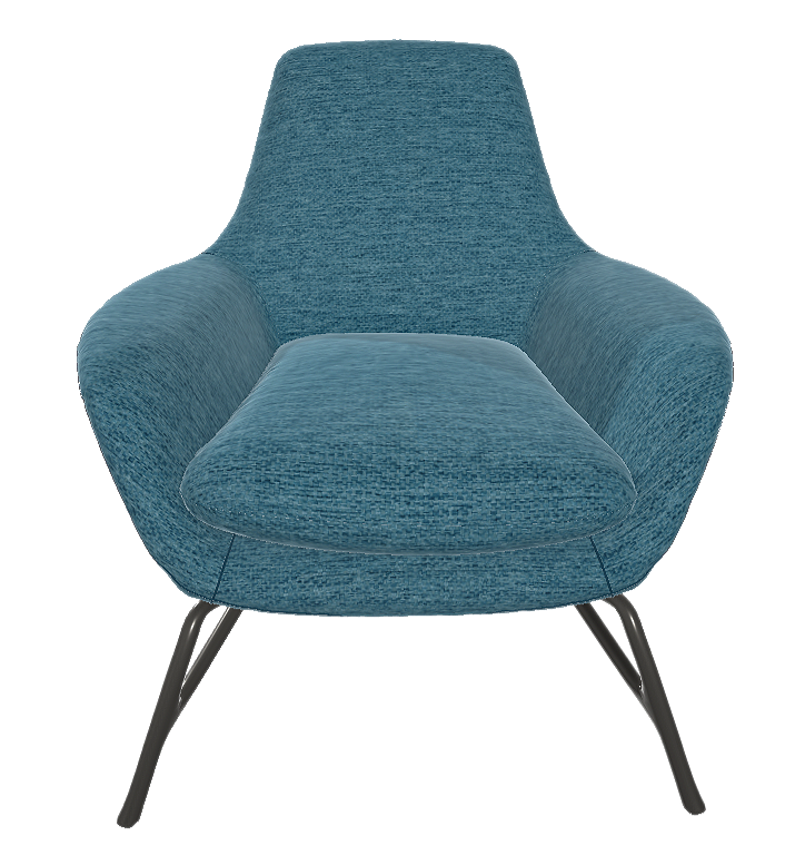 European classic style cotton velvet fabric lounge chair