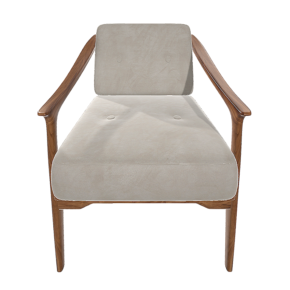 Chinese modern style wooden armchair