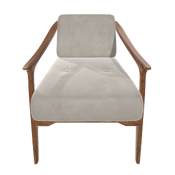 Chinese modern style wooden armchair