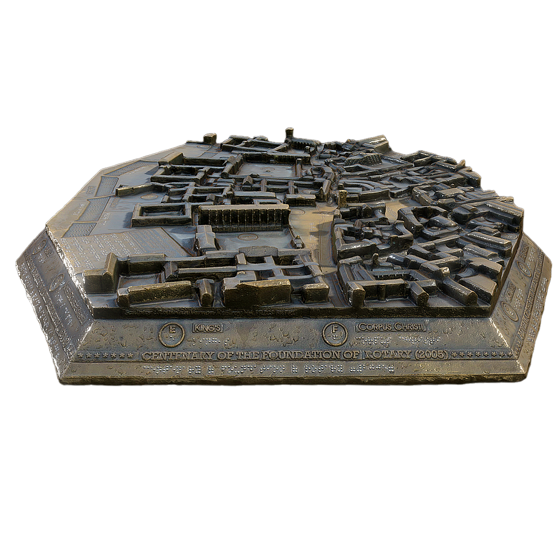 14th century map of Cambridge, UK